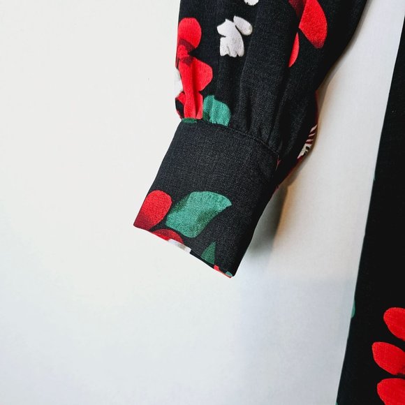 Urban Outfitters UO Michelle Plunging Long Sleeve Mini Dress, M, NWOT - Picture 11 of 14